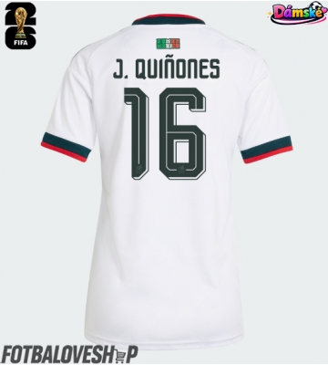 Mexiko Julian Quinones #16 Dámské Venkovní Dres MS 2026 Krátký Rukáv